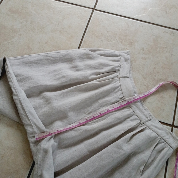 Dissh Norah Linen Wide Leg Pant In Natural - Picture 10 of 16